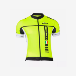 Afbeelding Rogelli fietsshirt Umbria kortemouw geel
