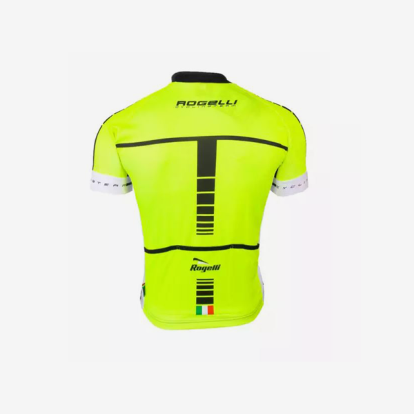 Afbeelding Rogelli fietsshirt Umbria kortemouw geel