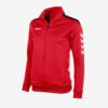 Afbeelding Hummel Valencia top full zip dames trainingsjack rood/zwart