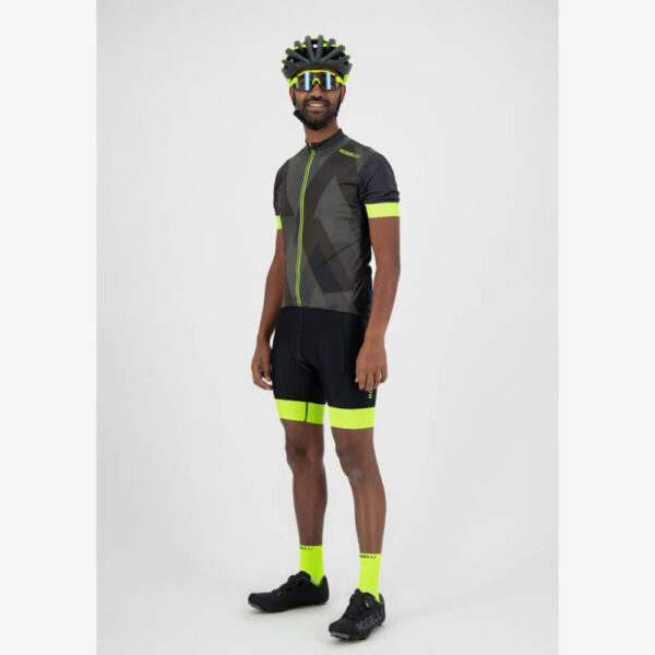 Afbeelding Rogelli Brisk fietsshirt wielershirt grijs/geel