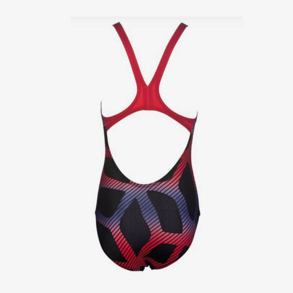 Afbeelding Arena Spider badpak zwart/rood