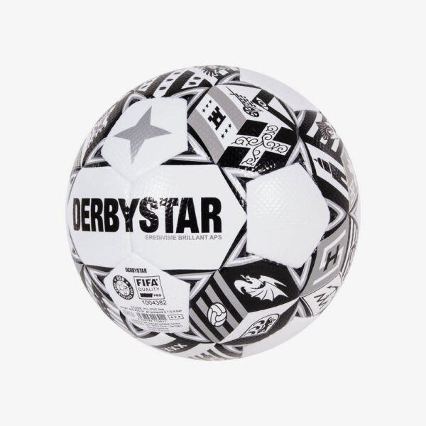 fbeelding Derbystar eredivisie brillant 21/22 wedstrijdvoetbal wit/zwart