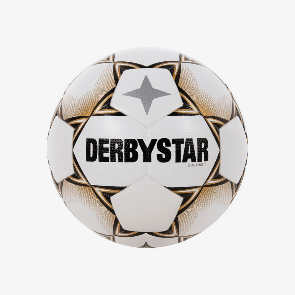 Graan Samengroeiing Verbetering Derbystar Solaris TT 5 - Voetbal - Trainingsbal - Wit/Goud - HHsport