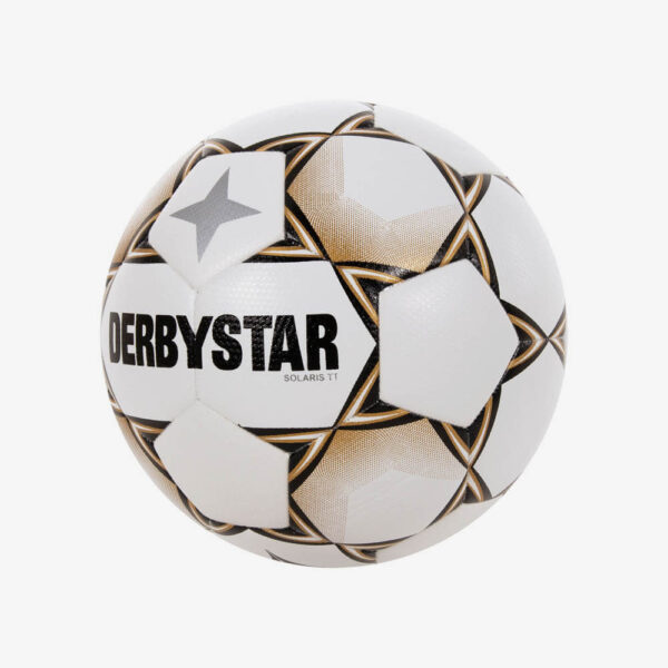 derbystar solaris tt 5 voetbal wit/goud