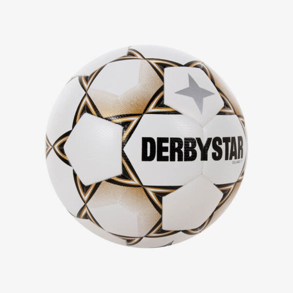 derbystar solaris tt 5 voetbal wit/goud