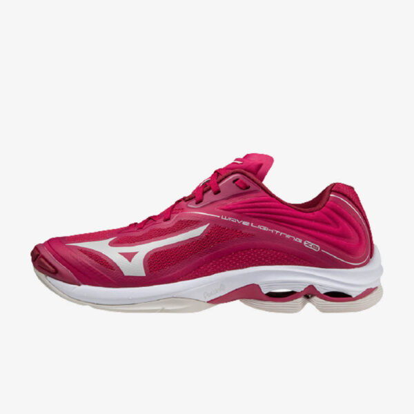 Afbeelding Mizuno wave lightning Z6 indoorschoenen dames rood/wit