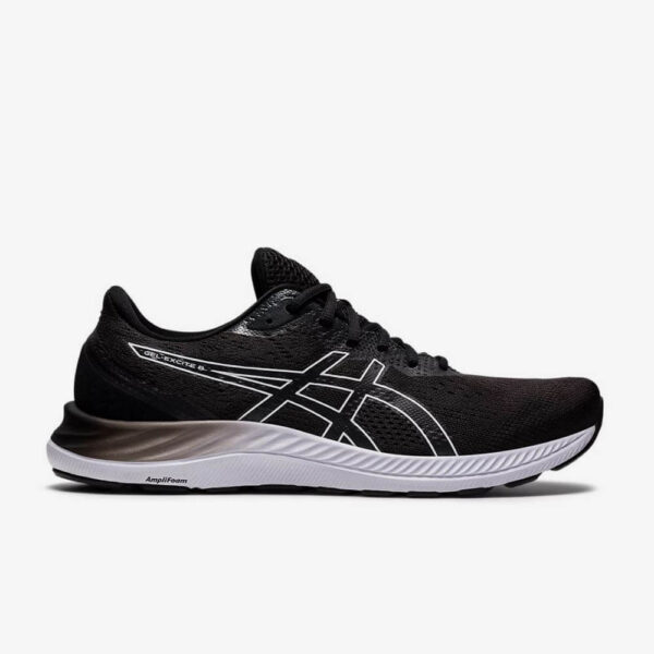 Afbeelding Asics gel exite 8 hardloopschoenen heren zwart/wit