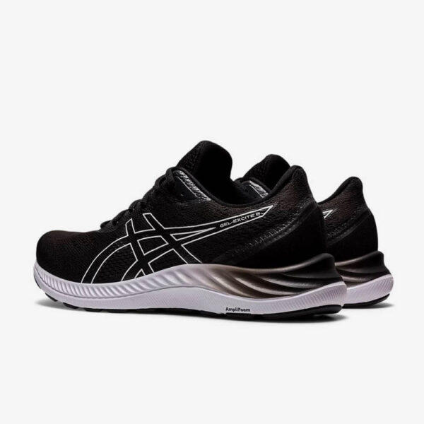 Afbeelding Asics gel exite 8 hardloopschoenen heren zwart/wit