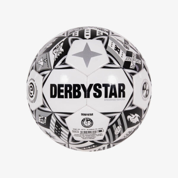 Afbeelding derbystar eredivisie design 21/22 voetbal wit/zwart