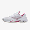 Afbeelding Mizuno Wave Stealth V handbalschoenen dames wit/rood