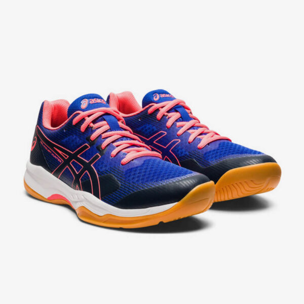 Afbeelding Asics Gel court hunter 2 indoorschoenen dames blauw/roze