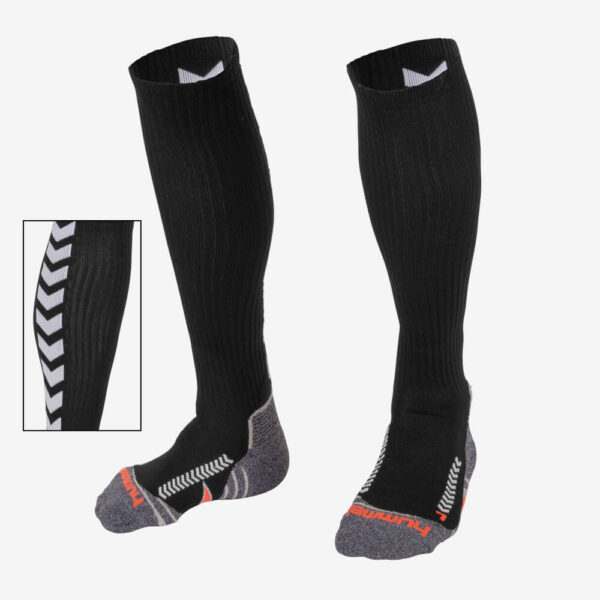 Afbeelding Hummel Chevron sock long lange sportsok zwart/wit