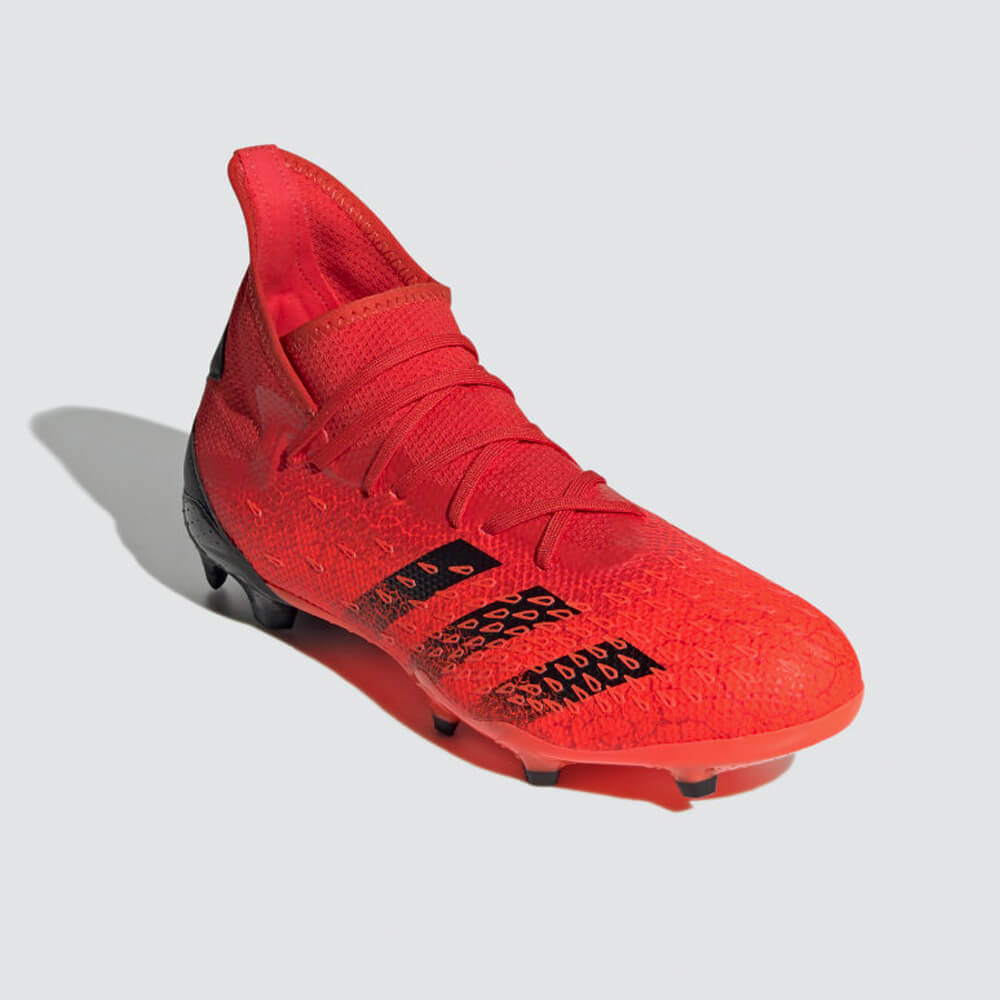 Adidas Predator Freak.3 MG Junior Voetbalschoenen Rood Zwart