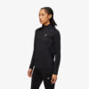 Afbeelding Aics Core 1/2 zip winter top hardloopshirt dames zwart