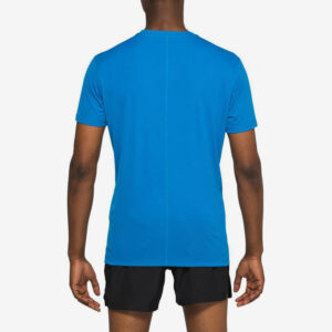 Afbeelding Asics core ss top hardloopschort korte mouw heren blauw