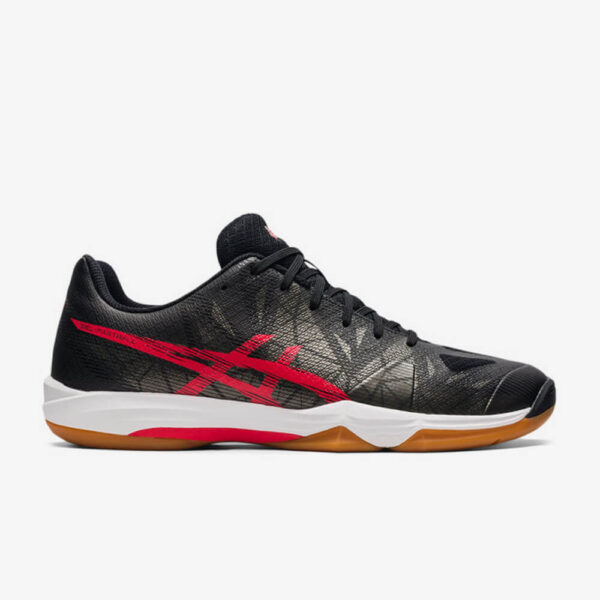 Afbeelding asics gel fastball 3 handbalschoenen heren zwart/rood