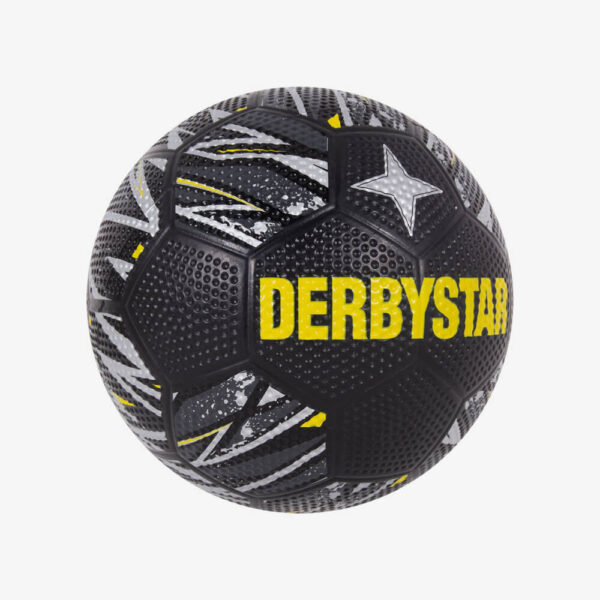 Afbeelding Derbystar Streetbal straatvoetbal zwart/zilver/grijs