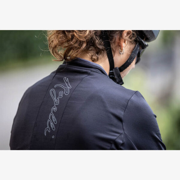 Afbeelding Rogelli wielershirt fietsshirt essential dames lange mouw zwart