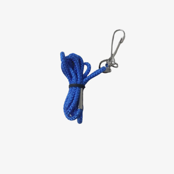 Afbeelding Rucanor lanyard nylon koord met haakje blauw