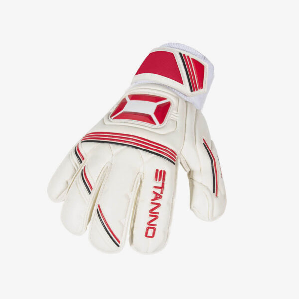 Afbeelding Stanno Ultimate grip junior keepershandschoenen wit/rood