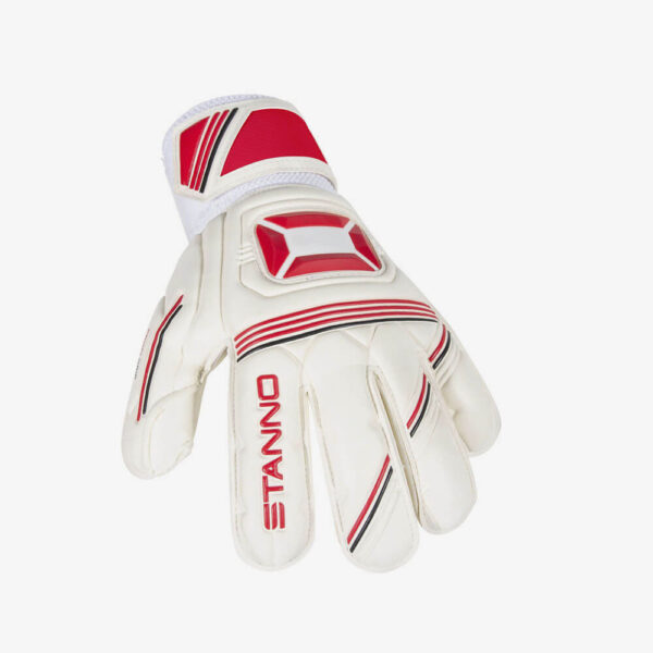 Afbeelding Stanno Ultimate grip junior keepershandschoenen wit/rood