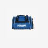 Hummel-Sporttas- blauw-met bedrukking naam wit