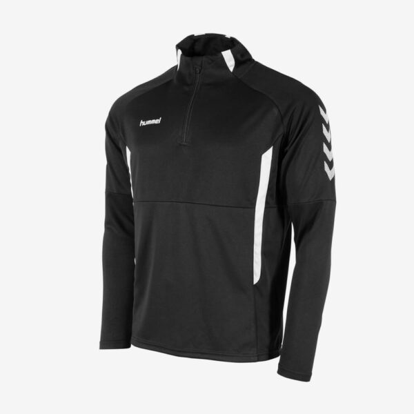 Hummel Stanfries Authentic 1/4 Zip Top- Senior - Trainingstop - Zwart - Afbeelding 2