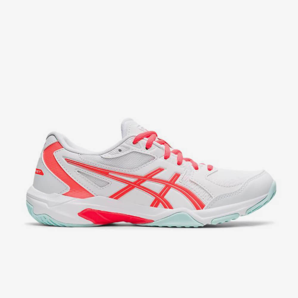 Asics Gel-Rocket 10 - Indoorschoenen - - Wit/Roze - HHsport