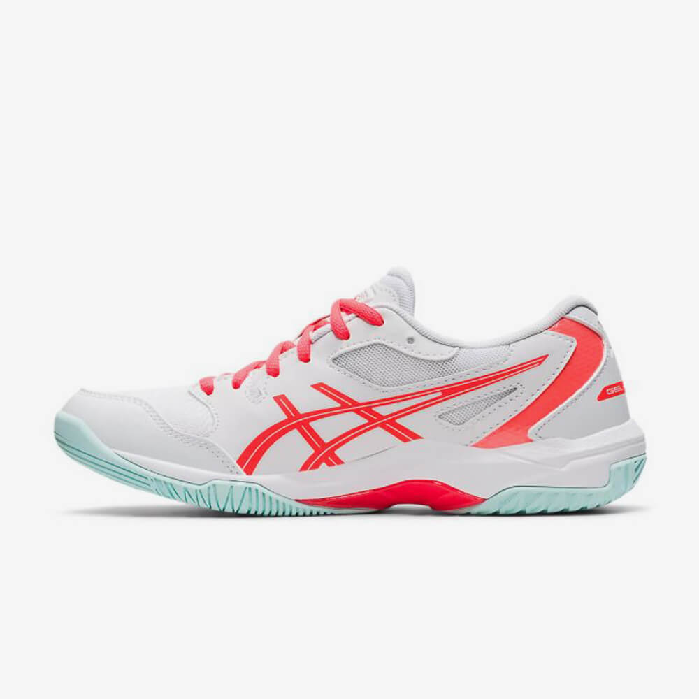 Asics Gel Rocket 10 Indoorschoenen Dames Wit Roze HHsport