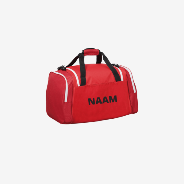 kempa-sportsbag-sporttas-rood-met naam zwart