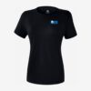 Afbeelding Erima functioneel teamsport t-shirt basic top dames zwart met logo
