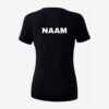 Afbeelding Erima functioneel teamsport t-shirt basic top dames zwart met naam