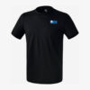 Afbeelding Erima functioneel teamsport t-shirt basic top zwartmet logo