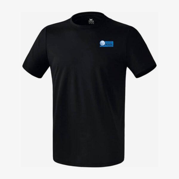 Afbeelding Erima functioneel teamsport t-shirt basic top zwartmet logo