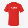 Afbeelding Erima functioneel teamsport t-shirt basic top rood met naam