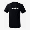 Afbeelding Erima functioneel teamsport t-shirt basic top zwart met naam