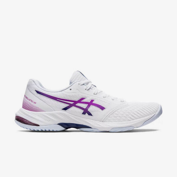 Afbeelding Asics Netburner Ballastic FF 3 indoorschoenen dames wit/paars