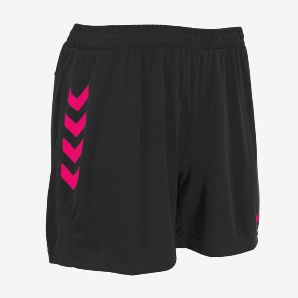 Hummel Memphis Shorts - Sportbroek - Dames - Zwart/Roze - Afbeelding 3