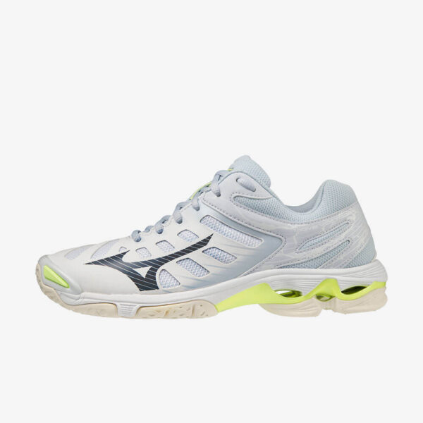 Afbeelding Mizuno voltage indoorschoen dames wit/lime