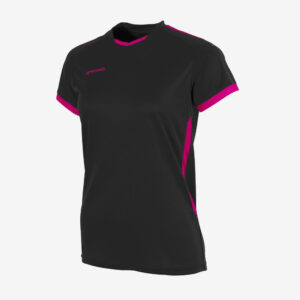 Afbeedling Stanno first shirt ladies sportshirt dames zwart/roze