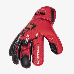 Afbeelding Stanno Ultimate Grip Jr II keepershandschoenen junior rood met je naam