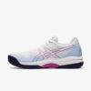 Afbeelding Asics Gel court hunter 2 indoorschoenen dames lichthemelsblauw/roze