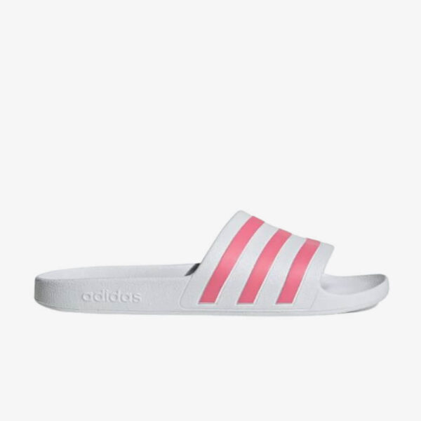 Adidas adilette aqua badslippers wit/roze