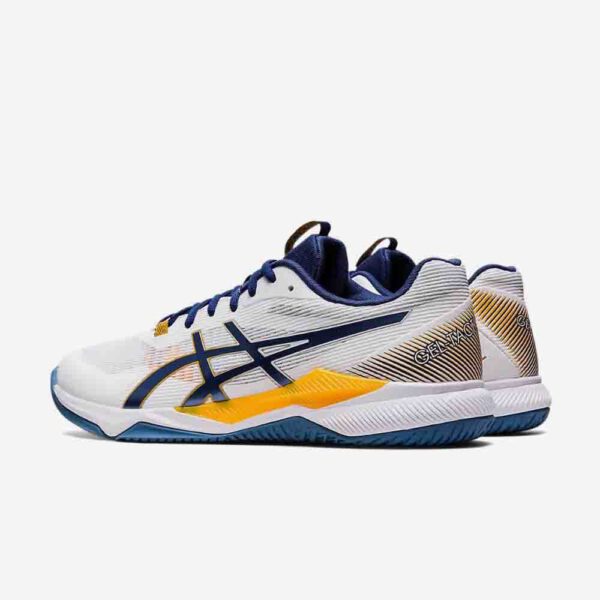 Afbeelding Asics gel tactic indoorschoen heren wit/zeeblauw