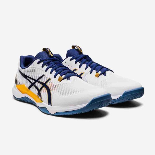 Afbeelding Asics gel tactic indoorschoen heren wit/zeeblauw