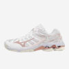 Afbeelding Mizuno Wave Voltage indoorschoen dames wit/brons/wit