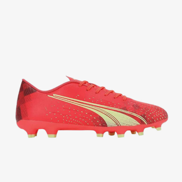 Afbeelding Puma Ultra play FG/AG voetbalschoenen heren rood/geel