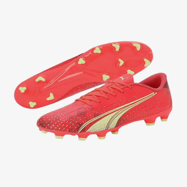Afbeelding Puma Ultra play FG/AG voetbalschoenen heren rood/geel