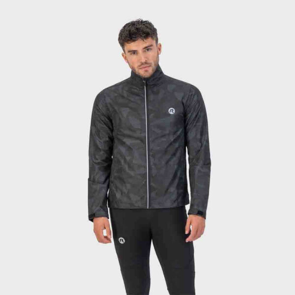 Afbeelding Rogelli runningjack Camo hardloopjas heren legergroen