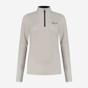 Afbeelding Rogelli runningtop sage lange mouw hardlooptop dames taupe/zwart